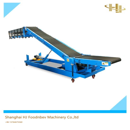 Truck Container Loading and Unloading Mobile Belt Conveyor/Bags Hangdling Conveying Equipment